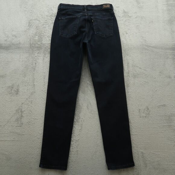 Levi's 512 Jeans Women's Size 10M Dark Blue High-Rise Slimming Skinny 32" inseam - Picture 11 of 16